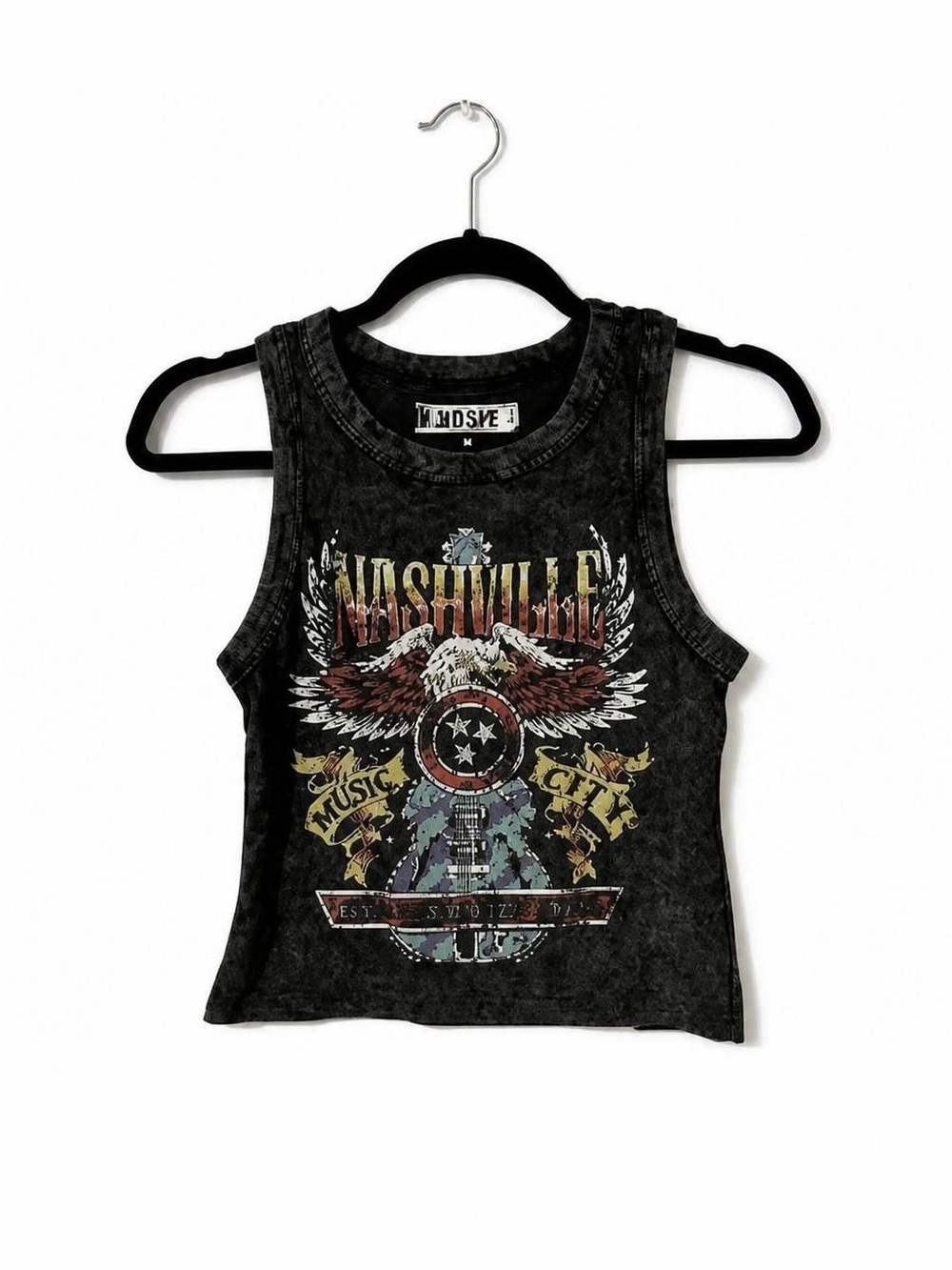 Nashville Graphic Tank Top - Black